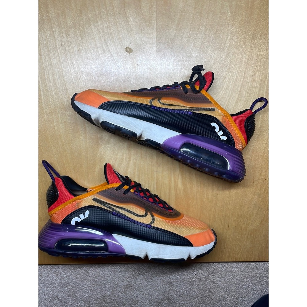Nike Air Max 2090 Magma Orange Black Eggplant BV9977-800 Mens 8 Women 9.5